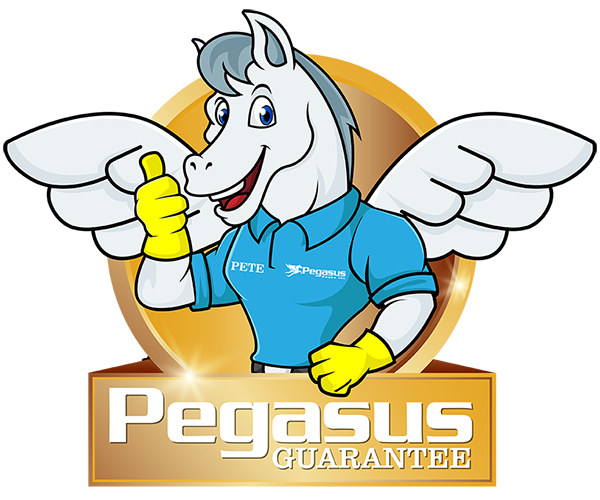 pegasus peaks service guarantee mascot
