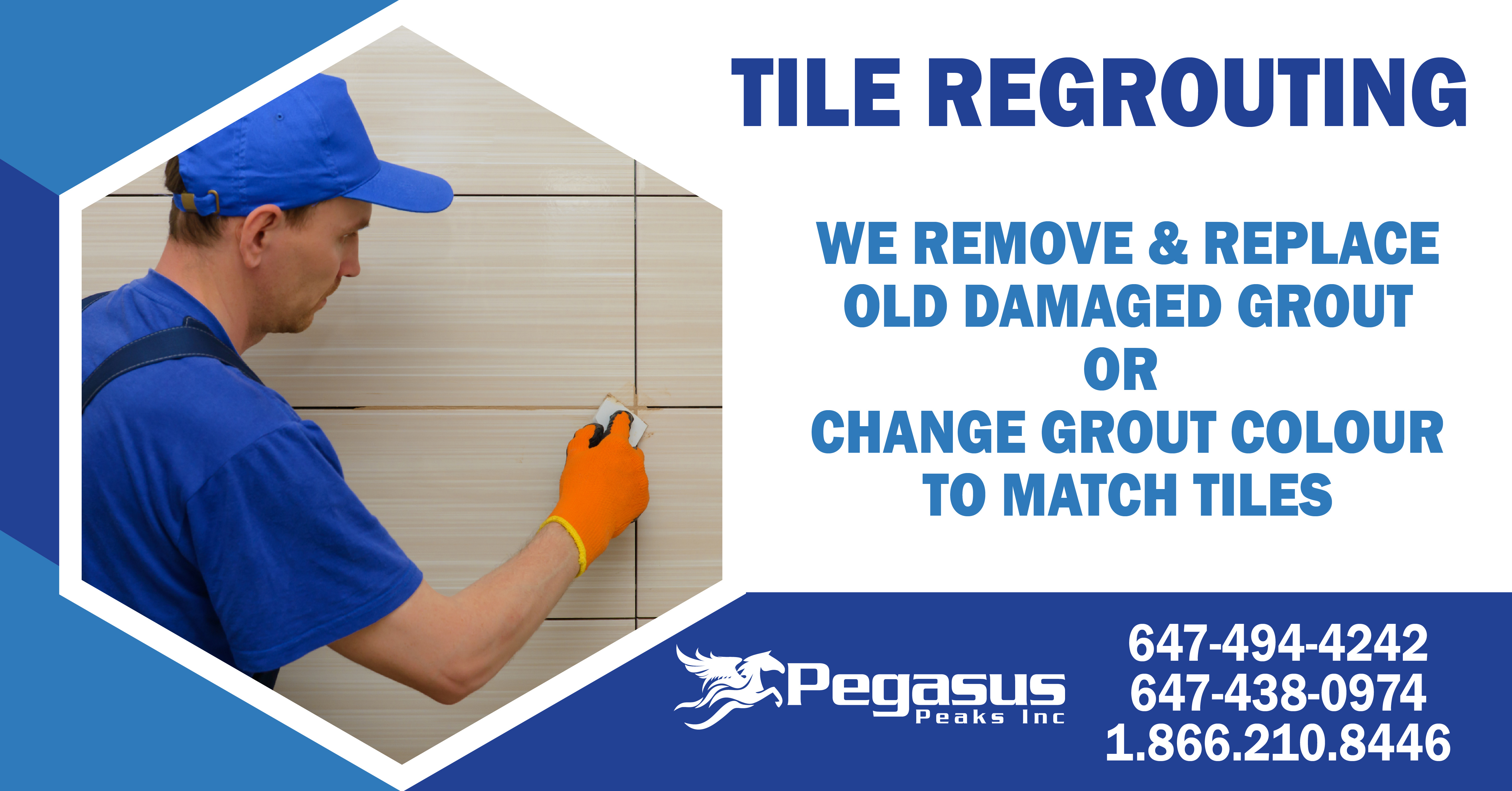 Pegasus Peaks Tile Regrouting Special Offer